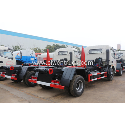 Guranteed 100% Dongfeng 6-8cbm hook garbage trucks